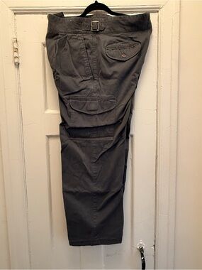 Men's Vintage Woolrich Cargo Pants in Charcoal Gray